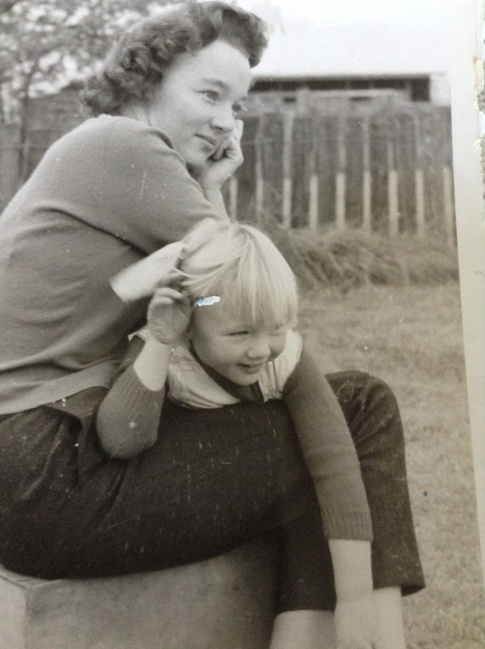 My mother with her favourite daughter
